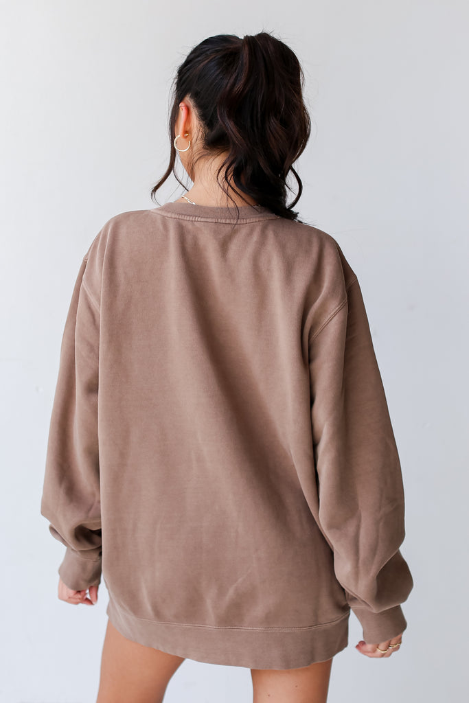 Brown Greenville South Carolina Pullover back view