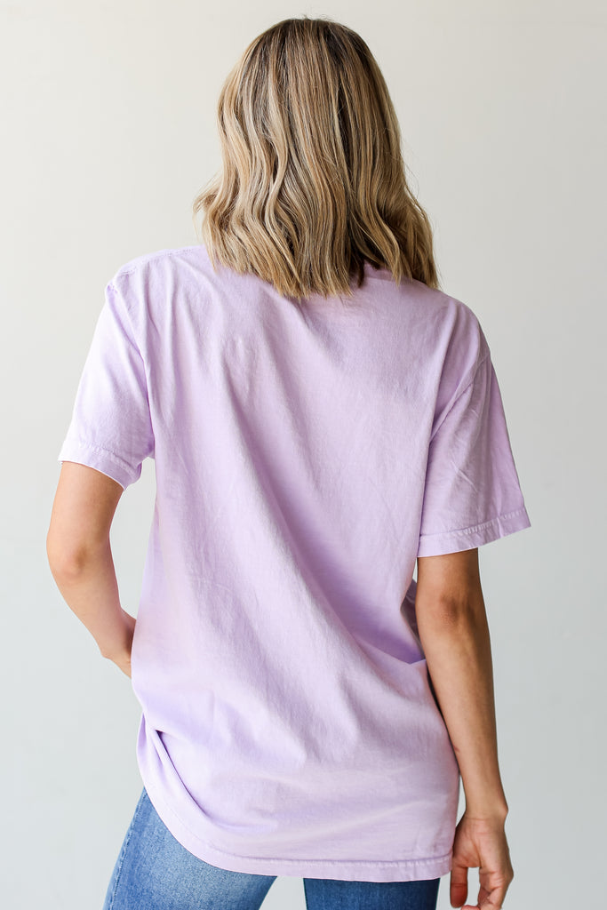 Lavender Greenville Tee back view