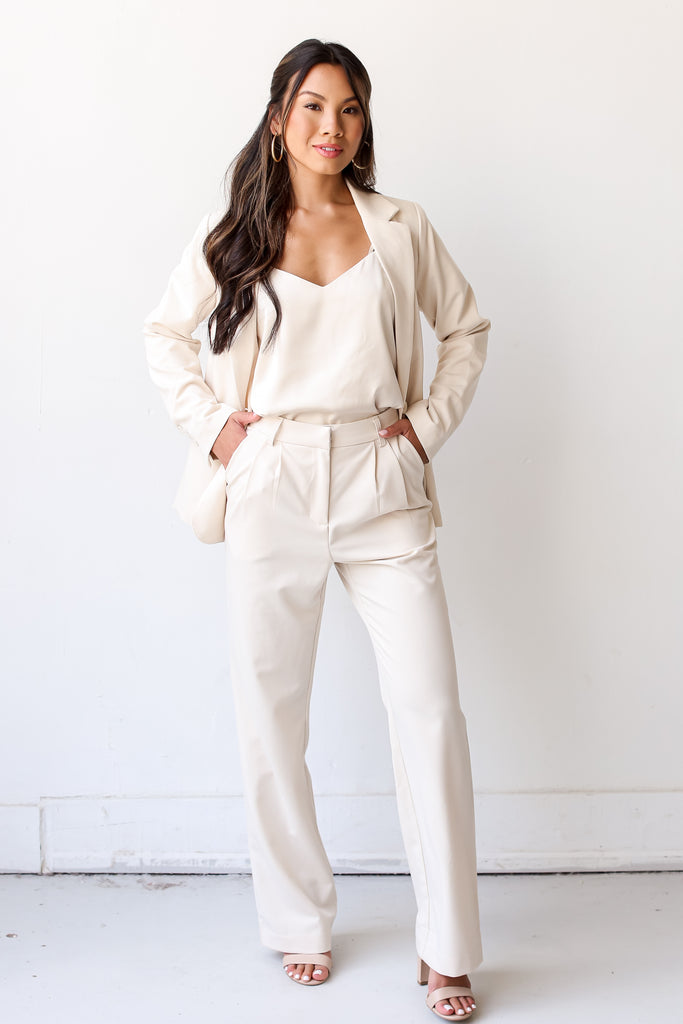 ivory Trouser Pants front view