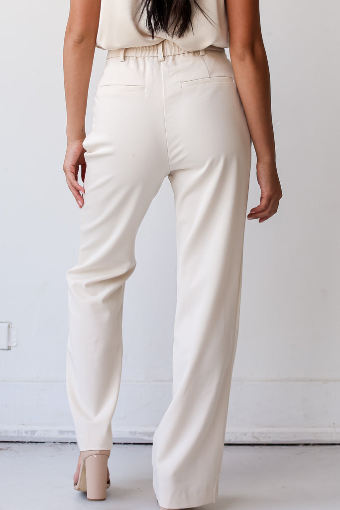 ivory Trouser Pants back view