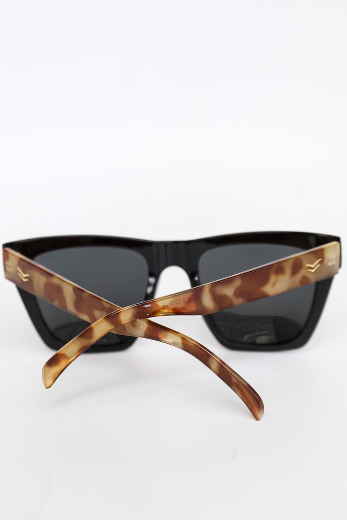 black Sunglasses back view