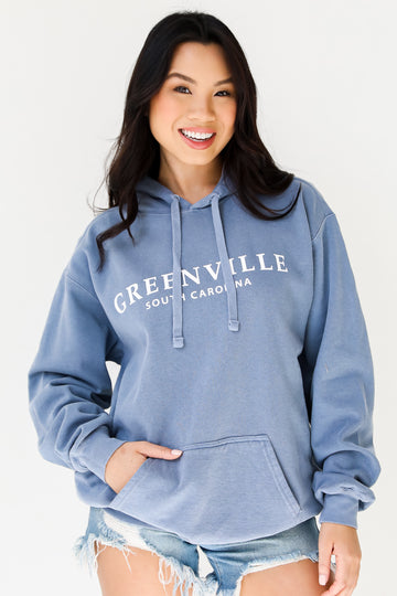 Denim Greenville South Carolina Hoodie